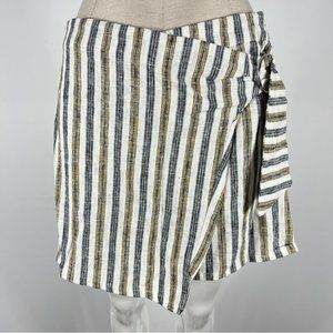 Love tree skort linen blend striped